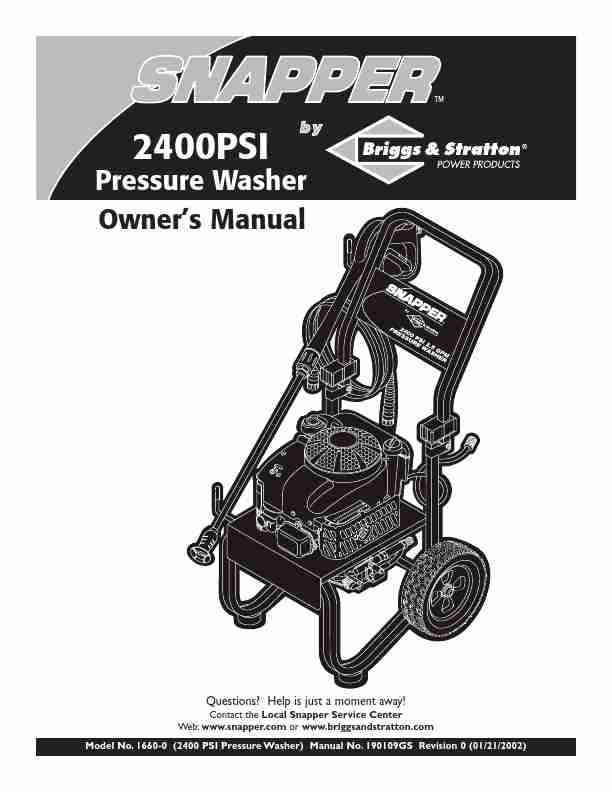 Snapper Pressure Washer 1660-0-page_pdf